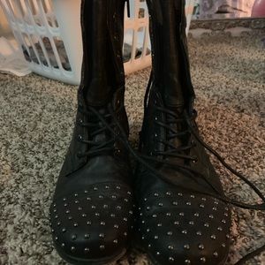 Studded Combat Boots